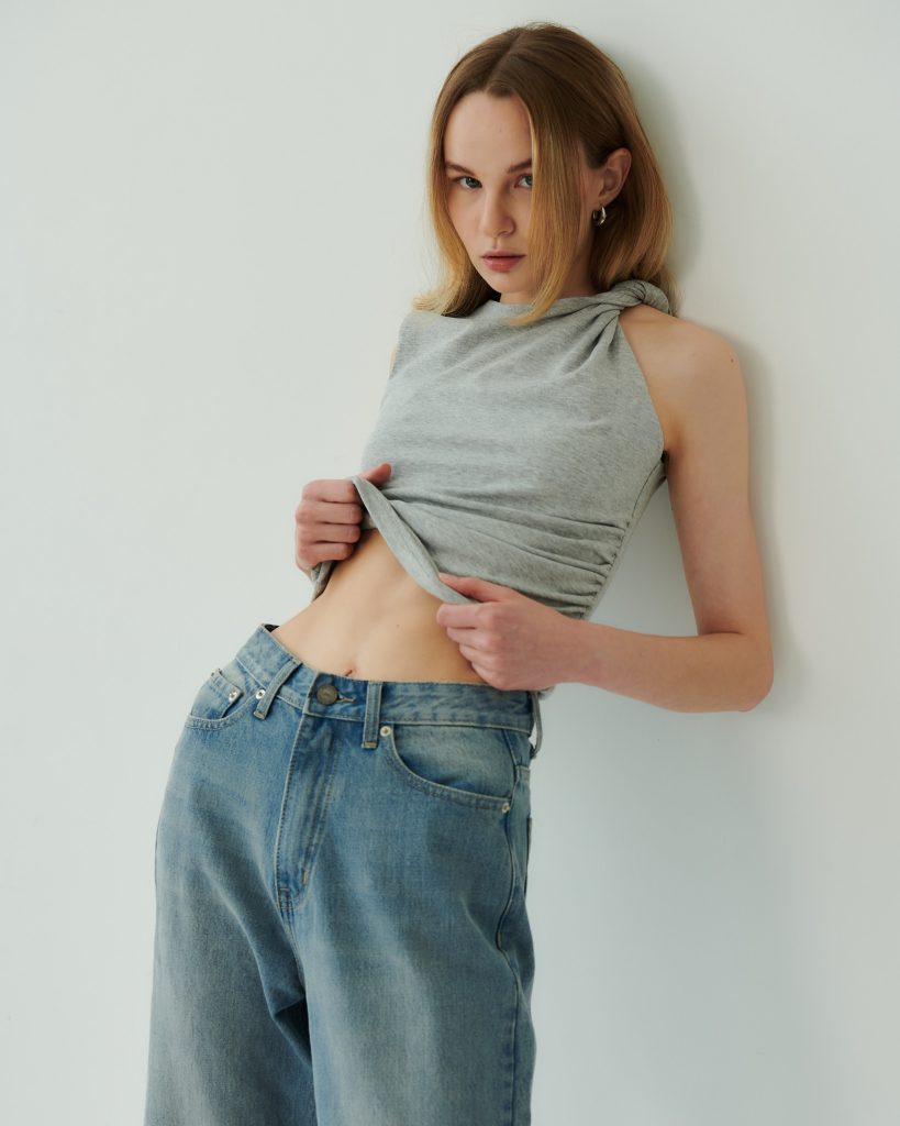 Twisted Shoulder Top