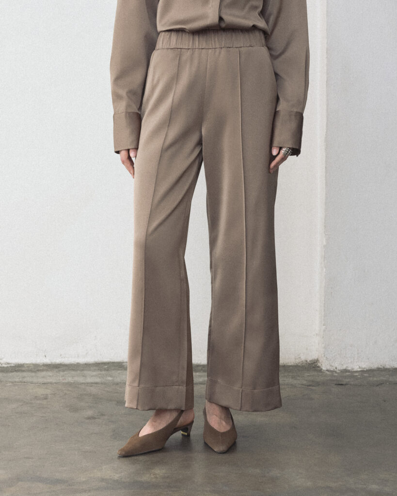 Dark Brown Tiana Pull-On Trousers