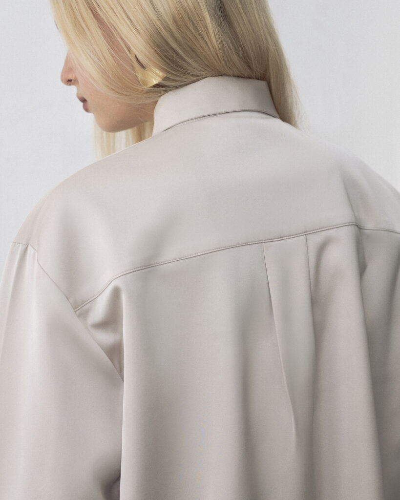 Champagne Tiana Satin Shirt