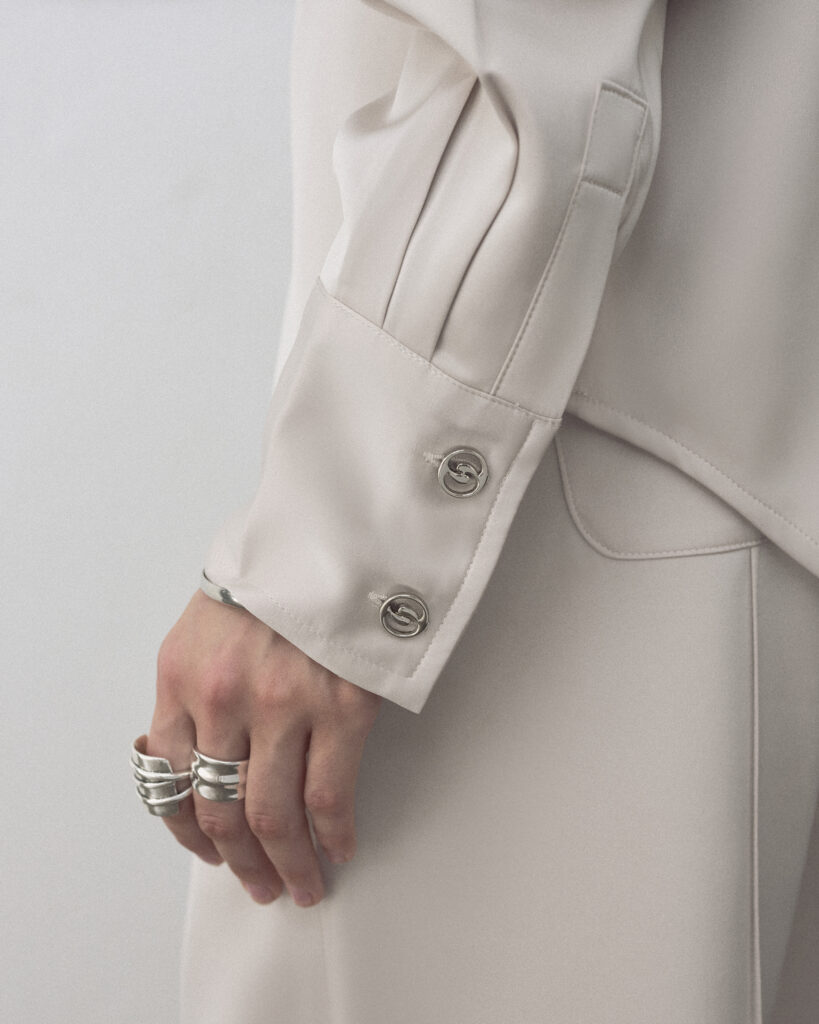 Champagne Tiana Satin Shirt