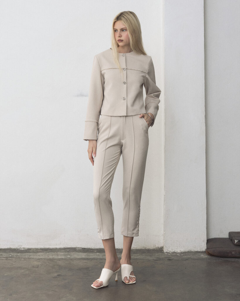Beige Wylie Cardigan