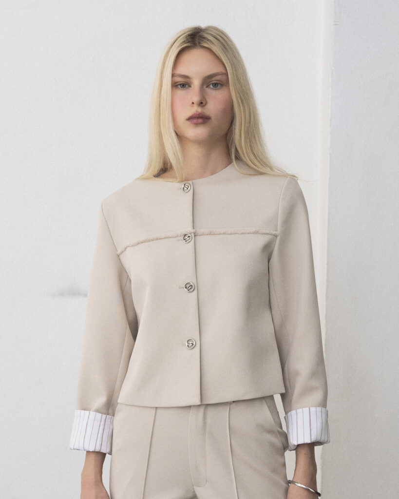 Beige Wylie Cardigan