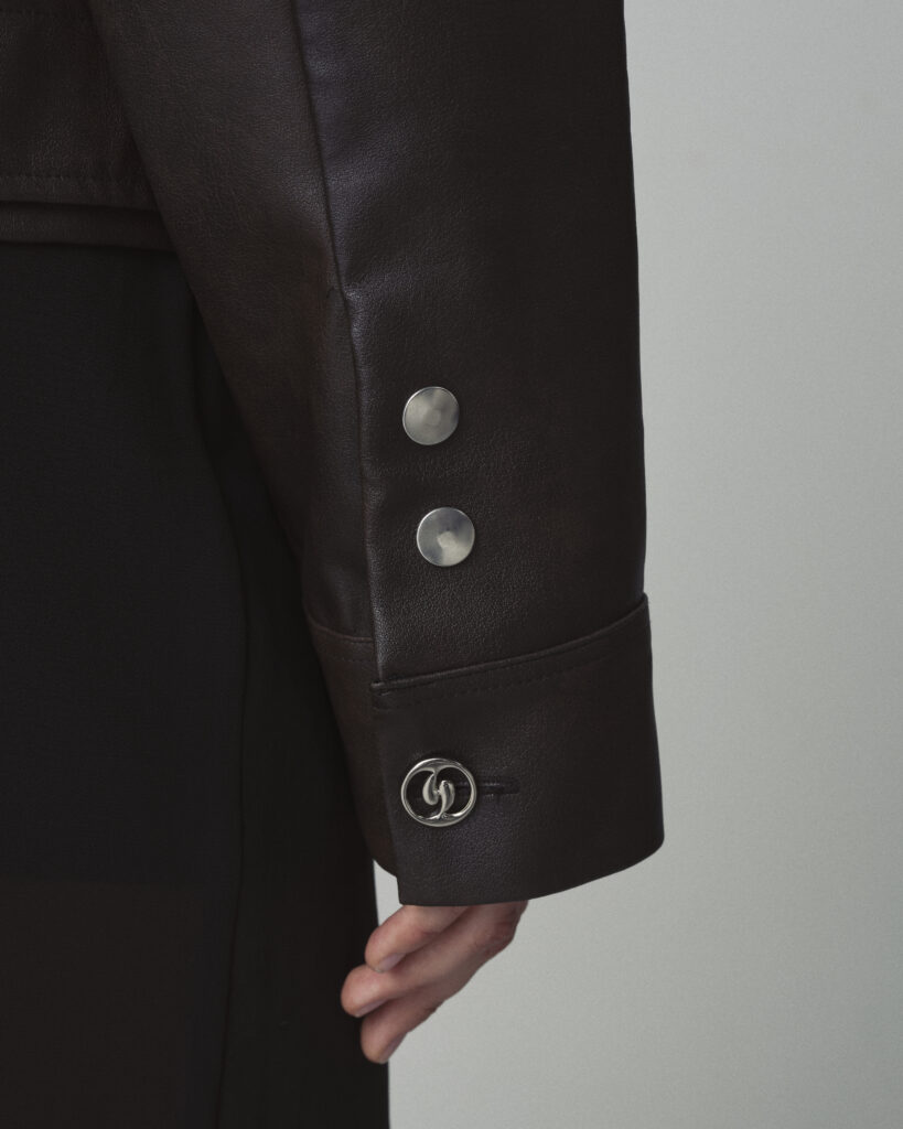 Dark Brown Saige Leather Jacket