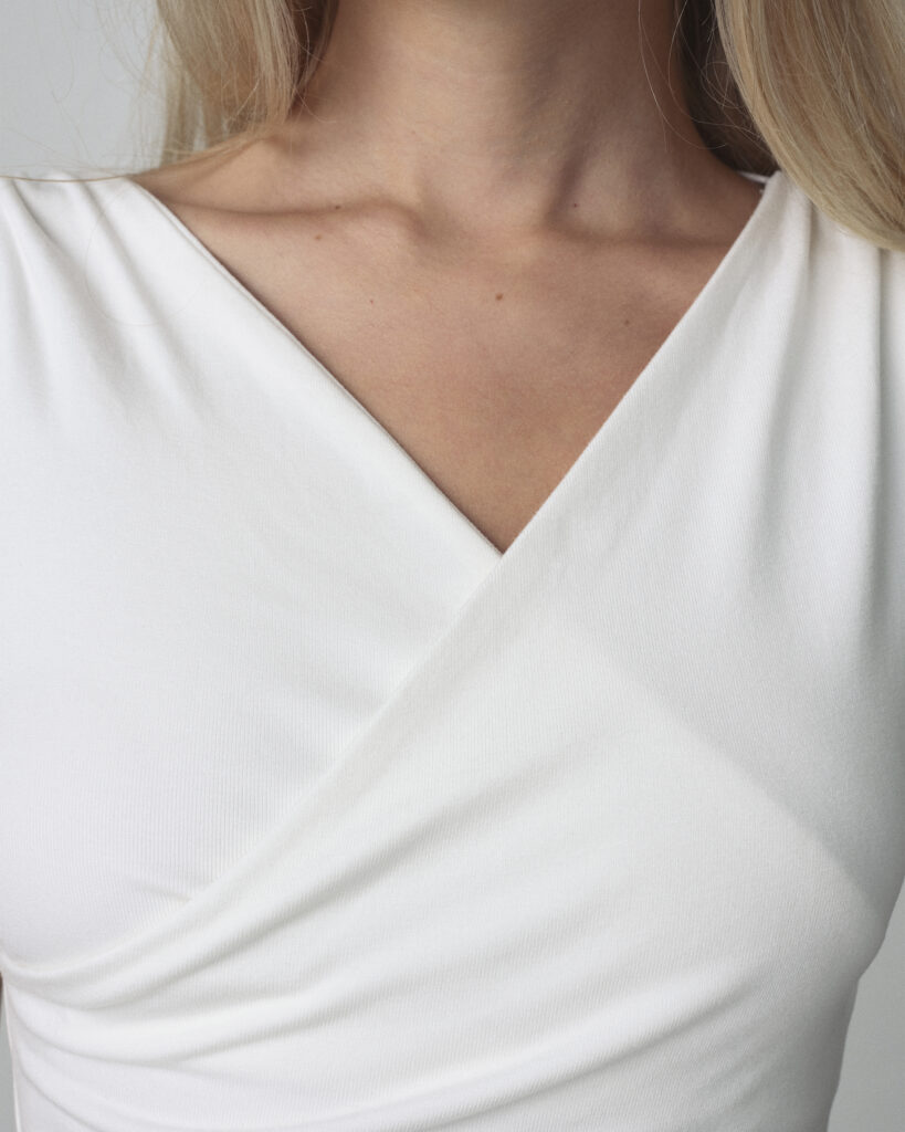 White Yana V Top