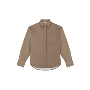 Dark Brown Tiana Satin Shirt