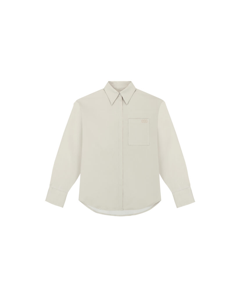Champagne Tiana Satin Shirt