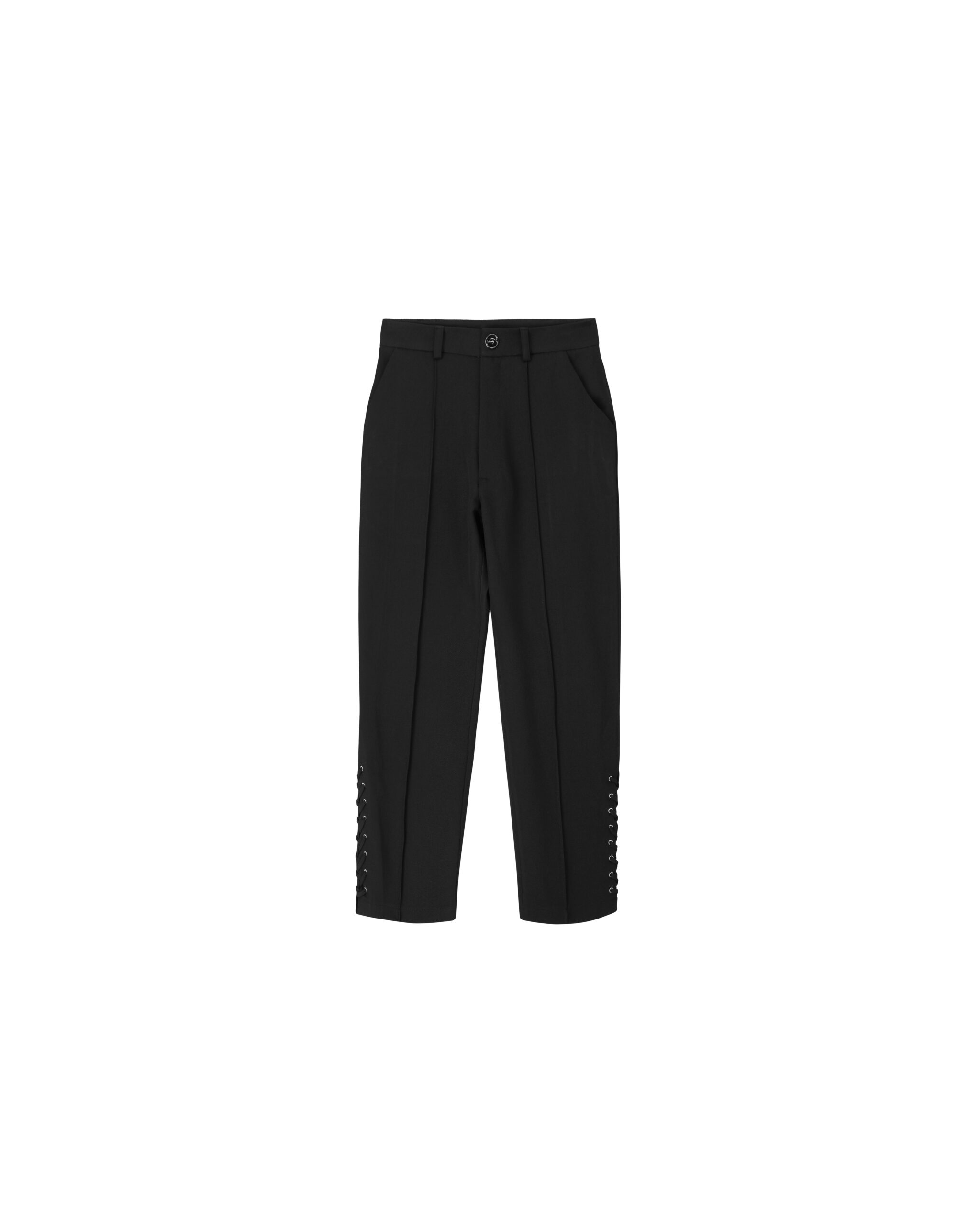 Black Wylie Cropped Trousers